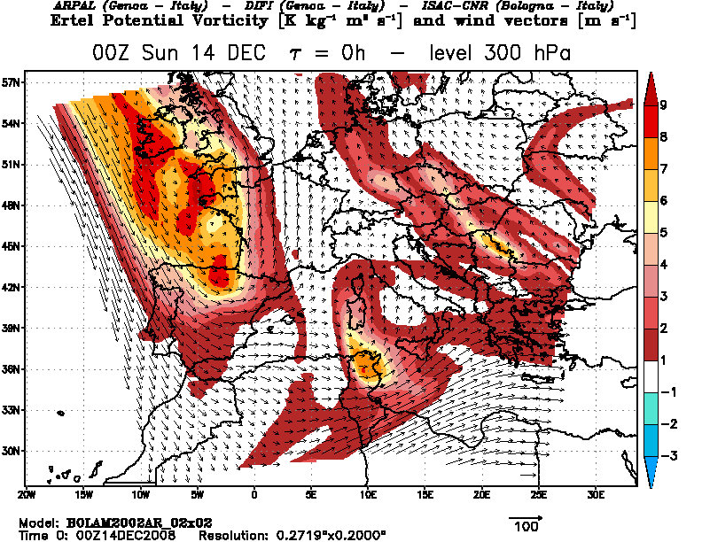 Analyses Bolam 21 300 hPa