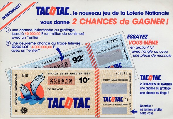 COLLECTION TICKETS JEUX de grattage TAC O TAC, vatoo depuis années 80  EUR 699,00 - PicClick FR