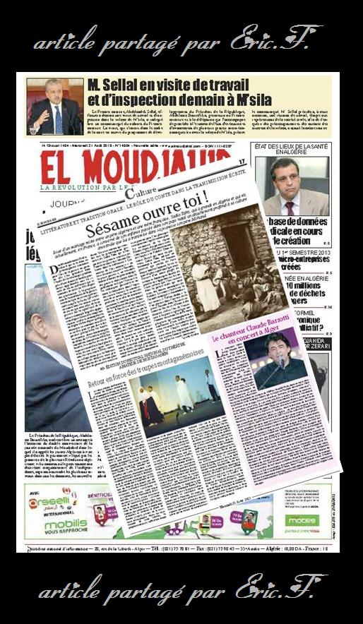 article de presse Algérie