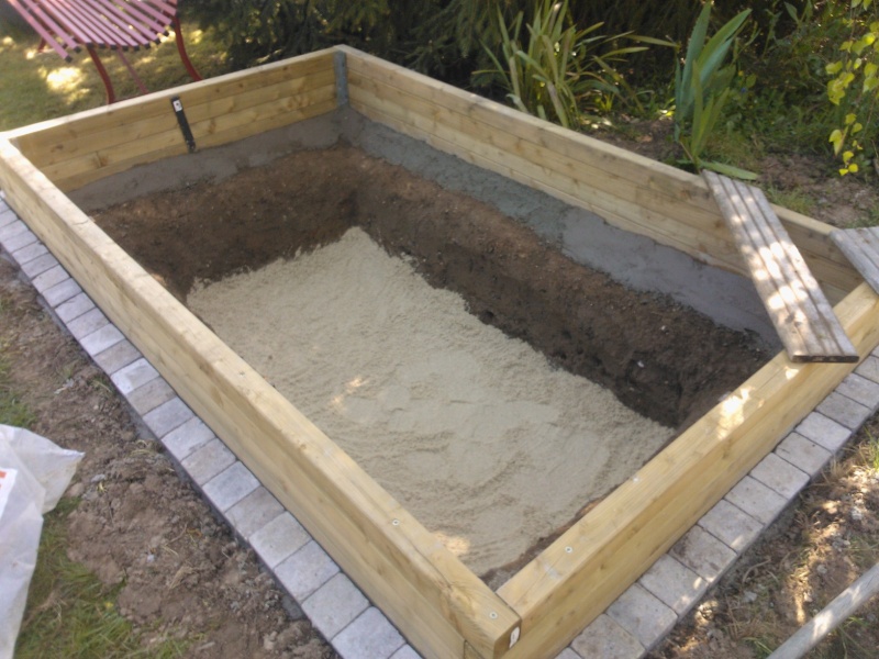 créer un bassin de jardin hors sol